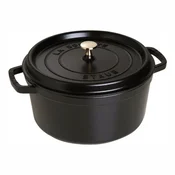 Cocotte cooking pot, cast iron, 34 cm/12.6L, Black - Staub