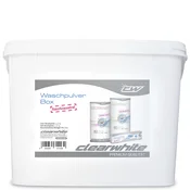 Škatla za beli prašek Clearwhite 1 x 1 1,12 kg, x 1,12 kg polnega belila, 1x T6 tablete, 1x 1,12 kg barvnega praška