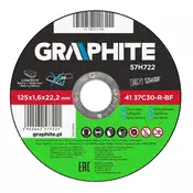Disk za rezanje kamena, 125 x 1,6 22,2 mm, 41 37C30-R-BF 57H722