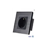 Exeshop 16A EU Wi-Fi WALL SOCKET AL Crni (TUYA)