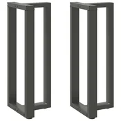 Vidaxl vidaXL Noge za barsko mizo, 2 kosa, antracit, 40x35x(100-101) cm
