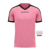 SHIRT REVOLUTION INTERLOCK ROSA/NERO Tg. M