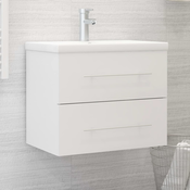 shumee Omarica za umivalnik Bela 60x38,5x48 cm Iverna plošča