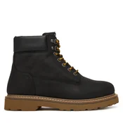 Gležnjarji Tommy Jeans Archive 01 Boot High Lth Wpm EM0EM01757 Črna
