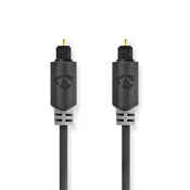 Nedis Optični avdio kabel TosLink moški TosLink moški 1 00 m Okrogla PVC antracit Škatla