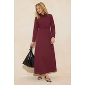 Trendyol Modest Ženska haljina Tctss26Eb00003, Bordo