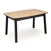 Miza Houston 2017 Artisan hrast, Črna, 74x80x130cm, PodaljšanjePodaljšanje, MDF plošča, Iverna plošča, Iverna plošča, MDF plošča