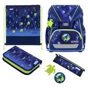 Školski set Herlitz UltraLight XL Plus - T-Rex Explorer, ruksak, dvije pernice i vrecica