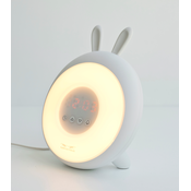 Rabbit&Friends Lovely Wake-up svjetlo i sat sa budilicom, bijeli