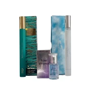 Ženski set parfema Dolce & Blanca Light Blue EDT 17 ml + Malahit Prive EDT 17 ml + Parfemsko ulje Eclair dFrance, 6 ml
