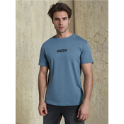 Sinsay - Pamucna majica sa natpisom - grey blue