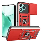 MaxMobile maskica za Honor X5C Plus ANTI-SHOCK WITH RING crvena