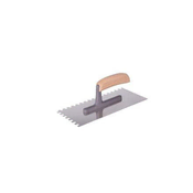 Ostatní Lopatica EURO tools 131111Q Stainless steel trowel, tooth 6x6 mm, 280 mm, wooden handle with polyamide foot