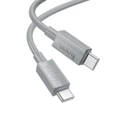 Hoco Kabel USB-C na USB-C Hoco 3A 60 W, 1 m, X107, siv