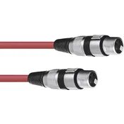 Omnitronic Omnitronic 30220900 XLR priklučni konektor [1x XLR vtič 3-polni - 1x XLR vtičnica 3-polna] 1.50 m rdeča, (20427995)