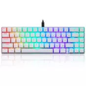slomart Motospeed CK67 RGB mehanska tipkovnica (bela)