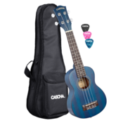 Sopranski ukulele Mahogany Blue Premium Series Cascha