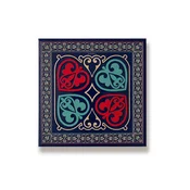 Perun Grafix Keramicki podmetac Raška Ornament, Teget