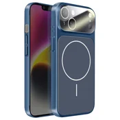 AVIZAR Ovitek za iPhone 14 MagSafe mat steklo AG Glass, Nočno modra, (5000274233)