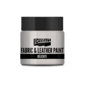 Barva za občutljiv tekstil in usnje Pentart 50 ml - srebrna