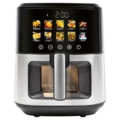 ProfiCook PC-FR 1286 H fryer Single 6.5 L Stand-alone 1700 W Hot air fryer Black, Stainless steel