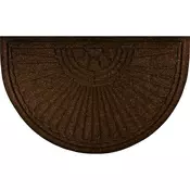 wash+dry PREDPRAŽNIK Dune Halfmoon dark brown 55/85 cm reliefno temno rjava