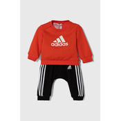 Trenirka za dojenčka adidas rdeča barva