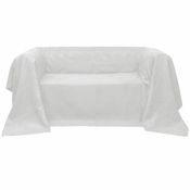 vidaXL Prevleka za Kavč Mikro Semiš Kremna 140 x 210 cm