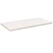 Ploca za stol bijela 80x40x2,5 cm masivna borovina pravokutna