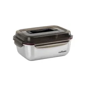 Rectangular food storage container, stainless steel, 2800 ml, FLORA