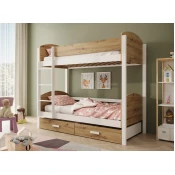 Pograd Jori - 90x200 cm - artisan hrast/bel
