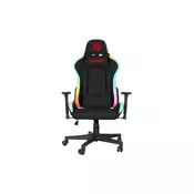 MARVO Stolica Gaming CH-128 Crna sa RGB osvetljenjem