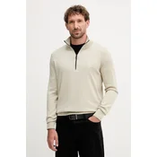 BOSS Pulover Kanobix 50527585 Bež Regular Fit