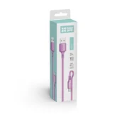 COLORWAY kabel, USB na Type-C (mekani silikon), 2,4 A, 1 m, ljubicasti (CW-CBUC044-PU)
