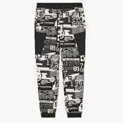 Cropp - Hlače jogger s potiskom all over - bela