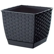 RATOLLA kvadratni cvetlični lonec 19x19 - antracit