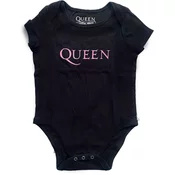 Queen Pink Logo Baby Grow Black (0 - 3 Months)