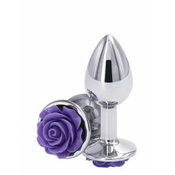 NS Novelties Rear Assets Rose Buttplug Small Purple