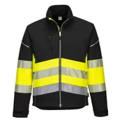 shumee SOFTSHELLJACKA MED HÖG VARSEL PW375BKY STORLEK M - KUR 375Y M