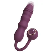 Javida Vibrating + Thrusting Bullet Vibrator Purple