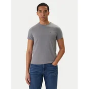 Tommy Jeans Majica DM0DM04411 Siva Slim Fit