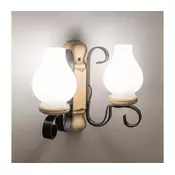 Brilagi - Zidna lampa RUSTIC 2xE14/40W/230V hrast