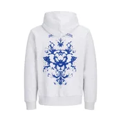 Jack & Jones Junior Majica JJTRADITION modra / pegasto bela