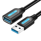 Produžni kabel USB 3.0 muški na ženski Vention CBHBI 3m crni