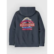 Patagonia Great Waves Uprisal moški pulover s kapuco summit blue