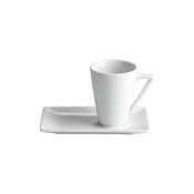 Coffee cup with saucer, porcelain, 60 ml - Viejo Valle