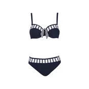 SUNFLAIR Bikini mornarska/bela