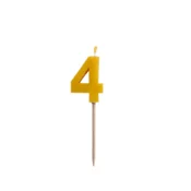 2BEES®? Rojstnodnevna svečka številka 4 - klasična