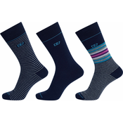 Cr7 FASHION SOCKS 3-PACK, nogavice m., črna 8273-8000