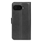 Etui Litchi za Google Pixel 9a - črn